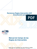Revision de Las Reglas Del Manueal AAR 2020