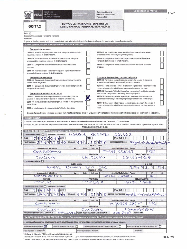 Instrucciones para Formulario 003 de Licencia | PDF | Ley común | Justicia