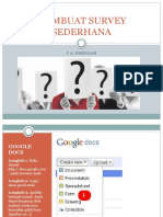 Membuat Survei Sederhana