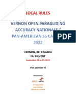 Local Rules Vernon Open Paragliding Accuracy Nationals / Pan-American S5 Canada 2022