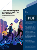 La Educación Superior Universitaria en El Perú Post-Pandemia VF