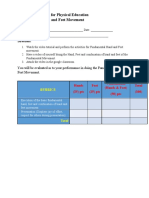 Performance Tasks For Physical Education Q4