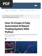 How To Create A Fully Automated AI Based Trading