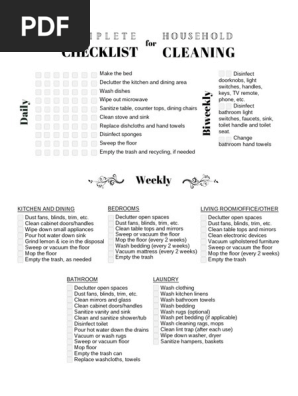 Cleaning-Checklist