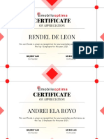 Certificates 2021