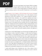 ESL Teacher Self-Introduction Sample | PDF | Teachers | Schools