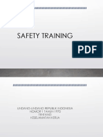 Materi Safety Training Karyawan Baru (Operator)