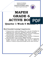 Mapeh Grade 6 Active Body: Quarter 1 Week 5 Module 1