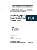 Fathers' and Mothers' Involvement in Their Children's Schools by Family Type and Resident Status