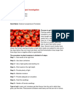 Environmental Proyect Investigation Tomatoes