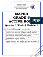 Mapeh Grade 6 Active Body: Quarter 1 Week 8 Module 1