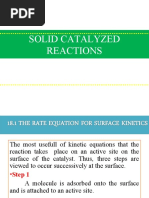 CRE - Solid Catalyzed Reaction