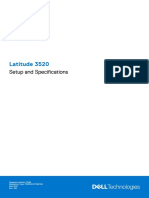 Latitude 3520: Setup and Specifications