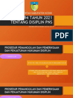 PP 94 TENTANG DISIPLIN PNS