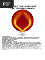 RELAÇÃO DOS 22 RAIOS DA FRATERNIDADE BRANCA