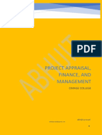 Project Appraisal, Finance, and Management: Cimage College