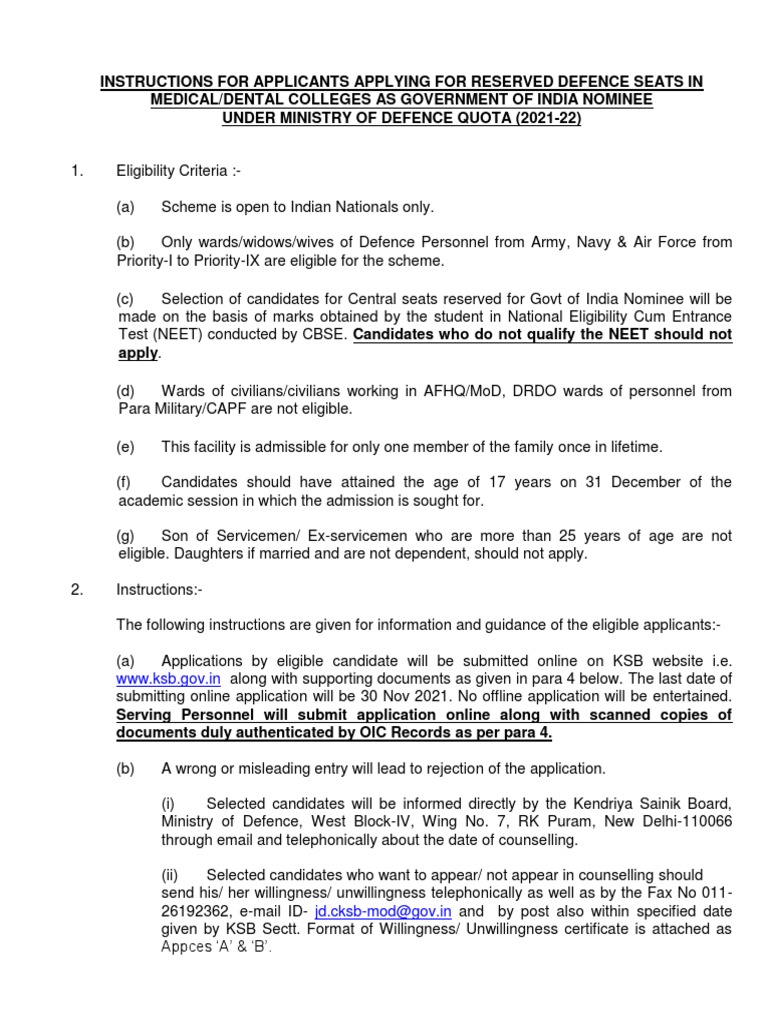 InstructionforMBBS BDSapplicationform | PDF | Government | Military