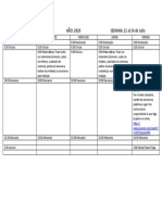 Calendario Taller III y IV