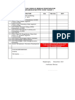 Daftar Cheklis Berkas Persyaratan