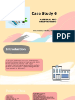 Case Study 6: Maternal and Child Nursing