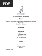 Grupo-Proceso de Investigación y Técnicas de Investigación en Neuromarketing