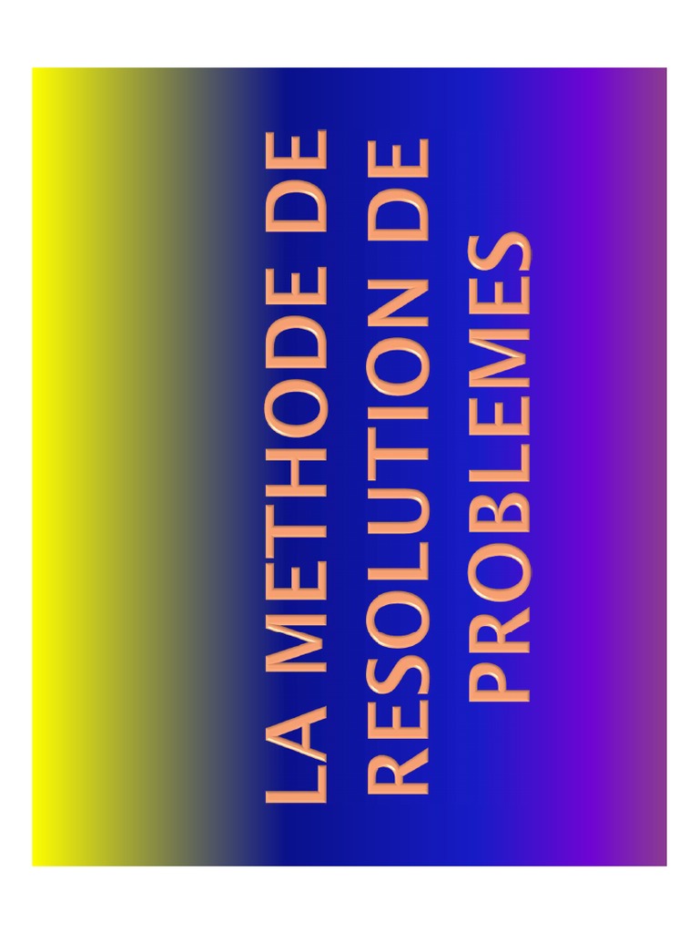 Méthode de Résolution de Problèmes | PDF | Réflexion