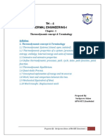 TH - 4 Thermal Engineering-I: Chapter - 1 Thermodynamic Concept & Terminology