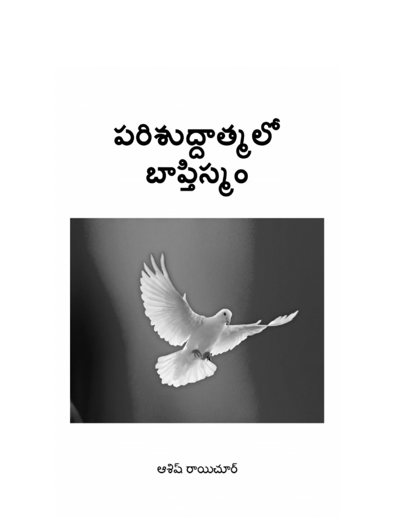 Baptism in The Holy Spirit Telugu PDF