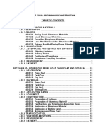 Bituminous construction table of contents