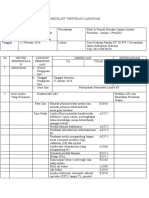 Checklist Verifikasi Lapangan B3