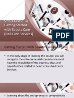 Unit 1 Lesson 1: Getting Started With Beauty Care (Nail Care Services)