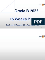 RBI Grade B 2022 16 Weeks Plan: Susheel A Ragade (Ex - Manager, RBI)