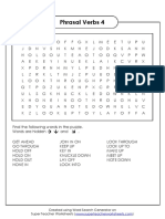 Phrasal Verbs 4: Created Using Word Search Generator On Super Teacher Worksheets