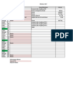 October 2017 work plan for plantation activities