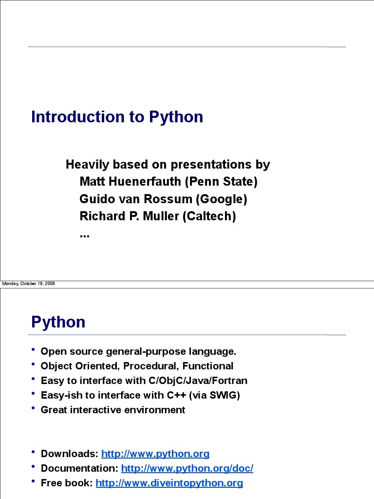 An Introduction To Python From Harvard | PDF | Parameter (Computer ...