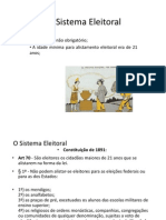 O Sistema Eleitoral e Novidades da Constituição de 1981