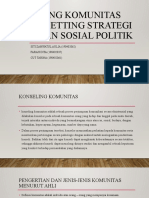 Konseling Komunitas Dalam Setting Strategi Tindakan Sosial Politik