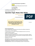 Tips and Examples For Each Writing Question Type (PART 2)
