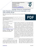 Sustainability of Passenger Waterway Transportation Under Demand and Service Level Constraints: A Case Study in Belém, Brazil