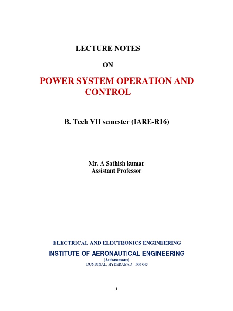 PSOC Lecture Notes for B.Tech Students | PDF | Electromagnetism ...