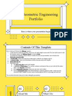 Cool Geometric Engineering Portfolio by Slidesgo