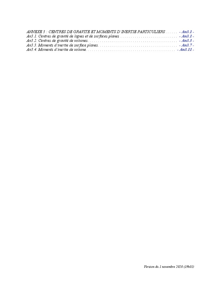 Calcul CDG Et Moment Inertie | PDF | Centre d'inertie | Sphère