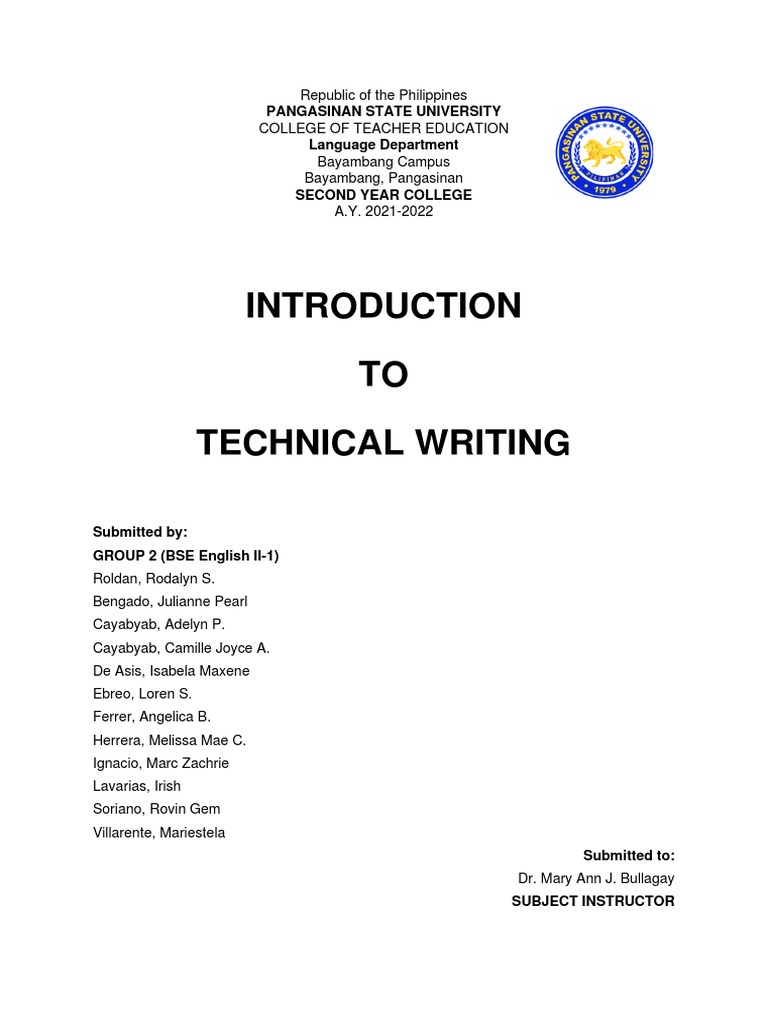 Introduction to Technical Writing | PDF | Essays | Paragraph