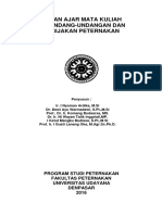 Bahan Ajar Mata Kuliah Perundang-Undangan Dan Kebijakan Peternakan