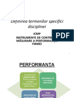 Definirea Termenilor - Instrumente de Control Si Masurarea Performantei