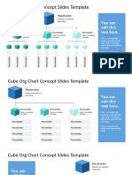 Cube Org Chart Concept Slides Template: You Can Edit This Text Here