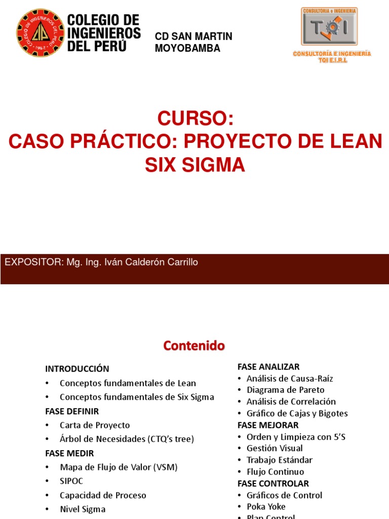 Modulo Lean Six Sigma | PDF | Calidad (comercial) | Six Sigma