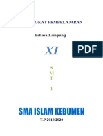 Perangkat Pembelajaran Bahasa Lampung Kelas Xi