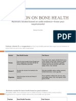 Nutrition On Bone Health: Nutrients Needed Based On Solid Evidence-Know Your Requirements!