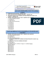 Daftar Berkas Yang Diserahkan Ke TUK